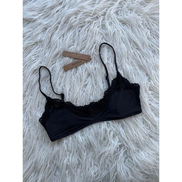 Skim Fits Everybody Lace Scoop Bralette Onyx Size Small - Picture 3 of 6